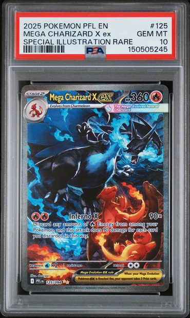 PSA graded trading card slab